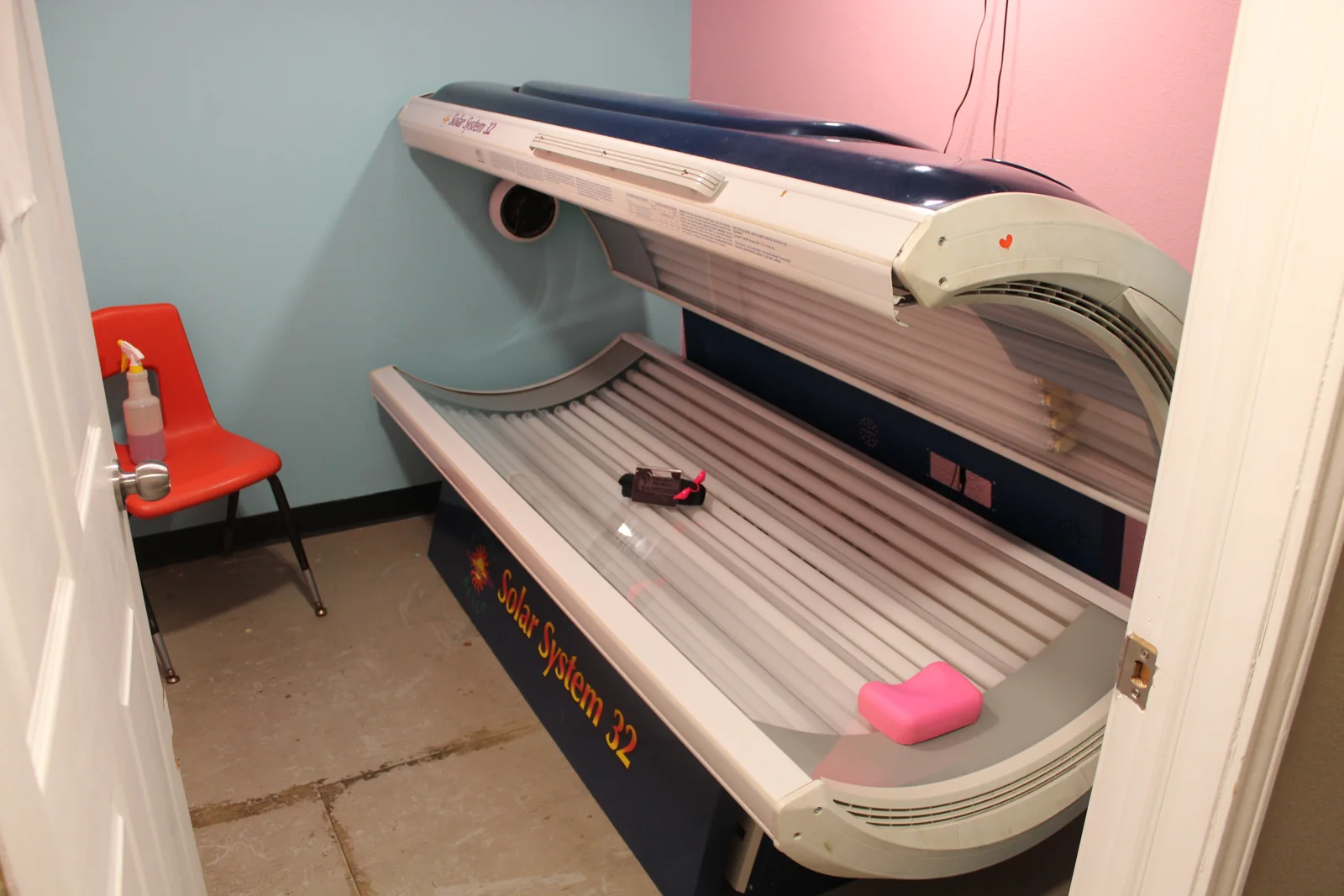 The tanning room at Van Buren Athletic Club